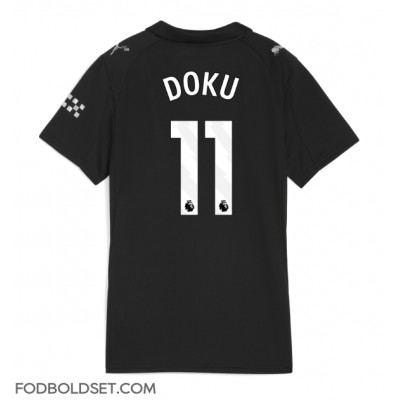 Manchester City Jeremy Doku #11 Udebanetrøje Dame 2025-26 Kortærmet Manchester City Jeremy Doku #11 Udebanetrøje Dame 2025-26 Kortærmet